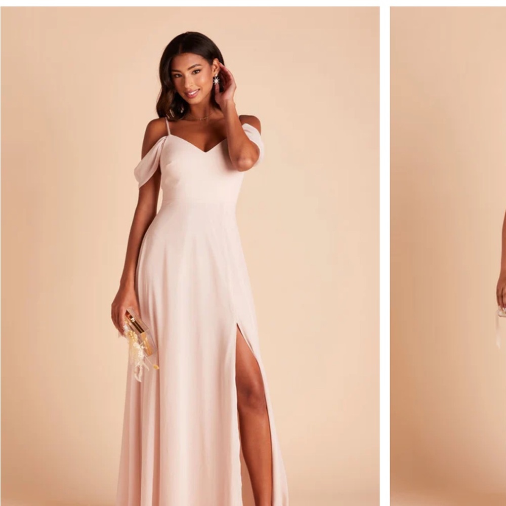 Birdy Grey Devin Convertible Dress with Slit in Pale Blush - NWT!